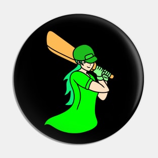 Cricket player girl Pin