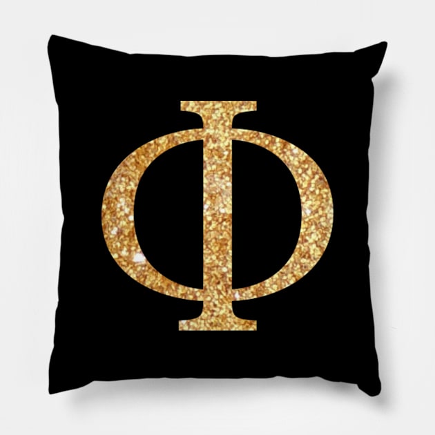 Tiny Phi Pillow by lolosenese