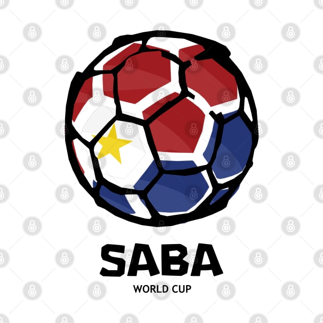 Saba Football Country Flag by KewaleeTee