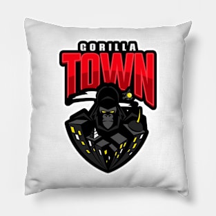 Gorilla Town Pillow