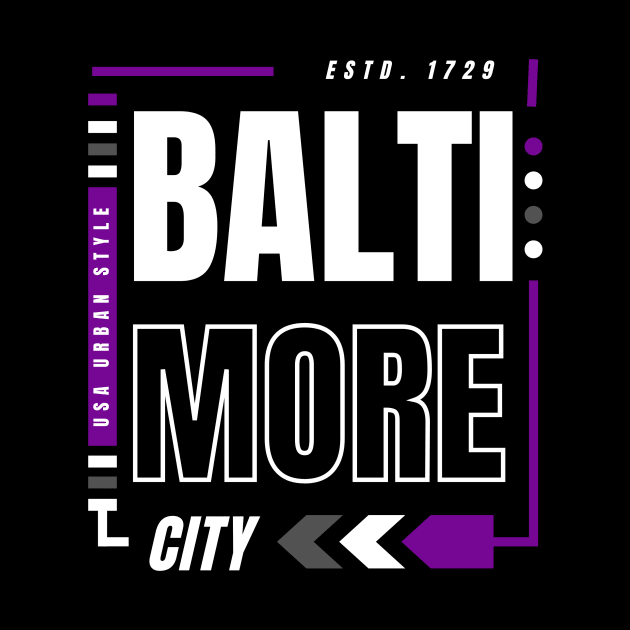 BALTIMORE CITY ABSTRACT DESIGN by The C.O.B. Store