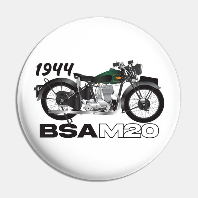 1944 BSA M20 Pin by kindacoolbutnotreally