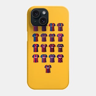 Messi shirts at Barcelona Phone Case