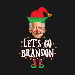 Lets Go Brandon Funny Biden Elf Christmas T-Shirt