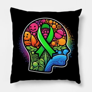 Empowerment & Healing: A Journey to Mental Wellness Pillow