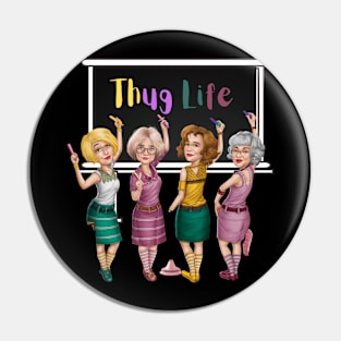 thug life golden Pin