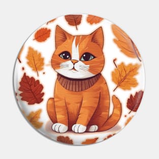 autumn Cat Pin