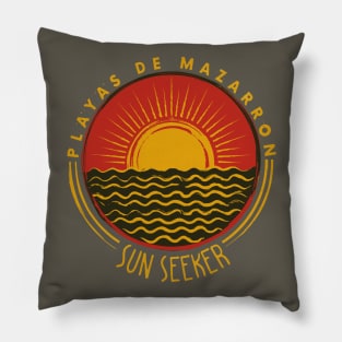 Playas de Mazarron - Sun Seeker V03 Pillow