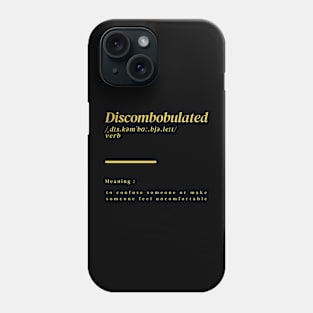 Word Discombobulated Phone Case