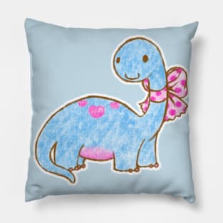 Ribbon Dinosaur Pillow