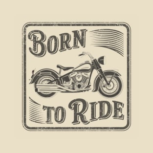 Vintage ride classic motorcycle retro T-Shirt