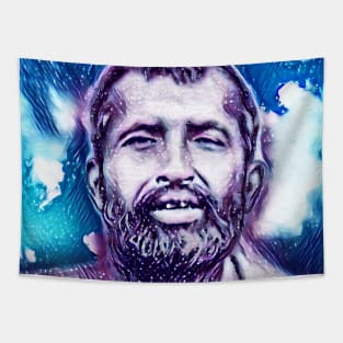 Ramakrishna Snowy Portrait | Ramakrishna Artwork 12 Tapestry