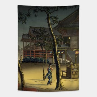 Kiyomizudo In Ueno by Tsuchiya Koitsu Tapestry