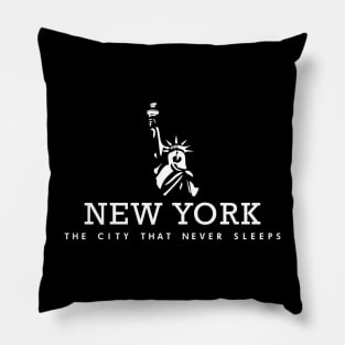 NYC Urban Elegance - City that never sleeps Pillow