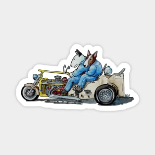 Bull Terrier Bikers Magnet