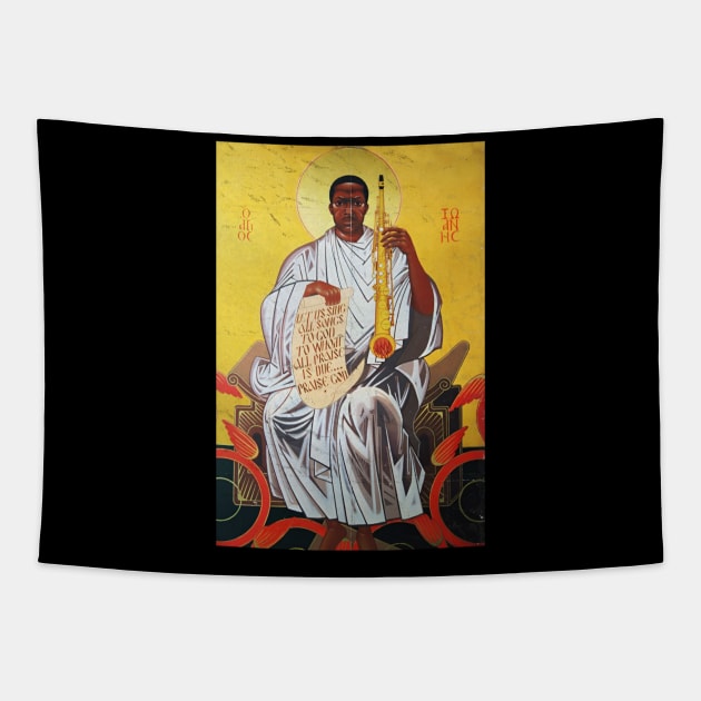 John Coltrane t-shirt Tapestry by Kutu beras 