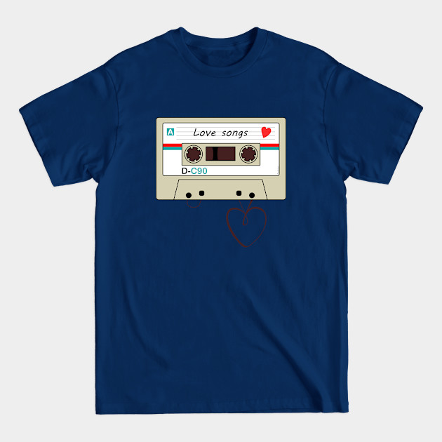 Disover Cassette love songs - Cassette - T-Shirt