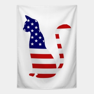 USA Flag CAT Tapestry