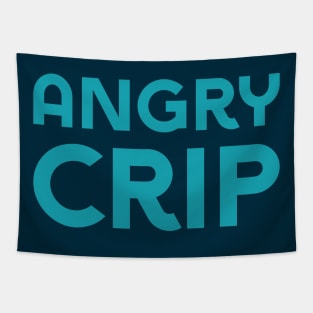 Angry Crip (Sans) Tapestry