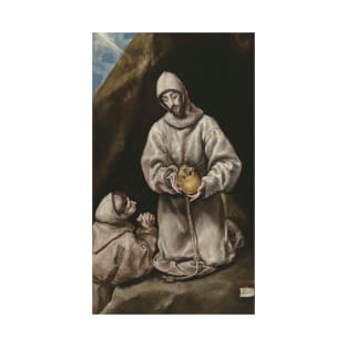 Saint Francis and Brother Leo in Meditation by El Greco T-Shirt