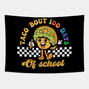 Taco Bout 100 Days Of School Tapestry