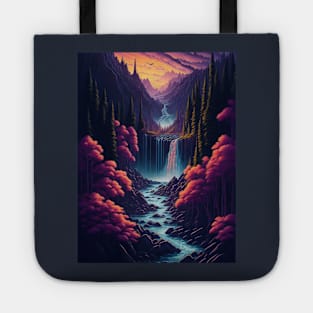 water fall t-shirt Tote