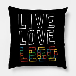 Live Love Lego Pillow