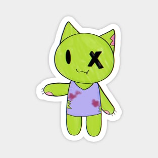 Zombie Kitty Magnet