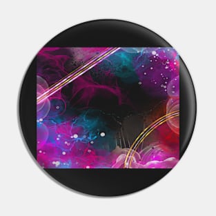 Abstract ink and metallics Pin