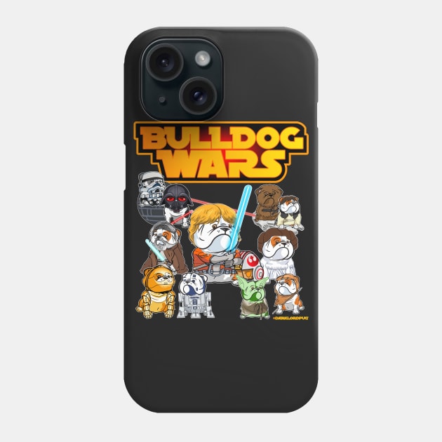 Bulldog Wars Phone Case by darklordpug