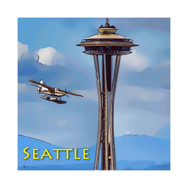 Seattle Space Needle by WelshDesigns