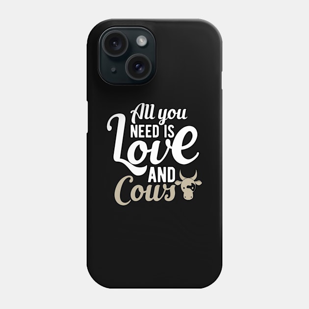 Cow - All you need is love and cows Phone Case by KC Happy Shop