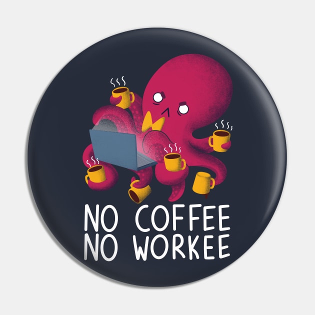 No Coffee No Workee Pin by TaylorRoss1