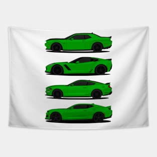 AMERICAN MUSCLE GREEN Tapestry