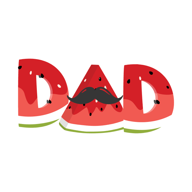 'Dad Watermelon' Cool Watermelon Family Matching by ourwackyhome