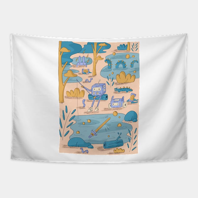 Lost Treasure Tapestry by fernandaschallen