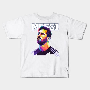 Messi stumble guys Kids T-Shirt by DofinaSur