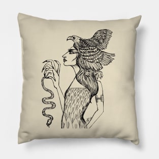 Eagle Woman Pillow