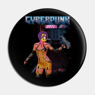 Cyberpunk Crow Pin