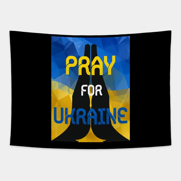 Pray for Ukraine Tapestry by teesmile