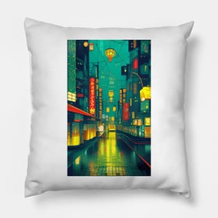 Tokyo Nightscape Pillow