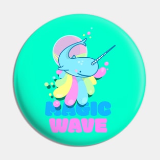 Unicorn Whale Pin