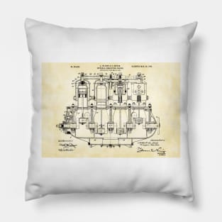 De Dion 1908, Engine ,original patent drawing Pillow