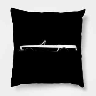 Ford Mustang Convertible (1964) Silhouette Pillow