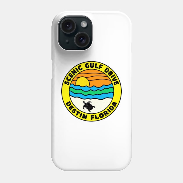 Scenic Gulf Drive Highway 98 Destin Beach Florida Palms Panhandle Emerald Coast Phone Case by TravelTime