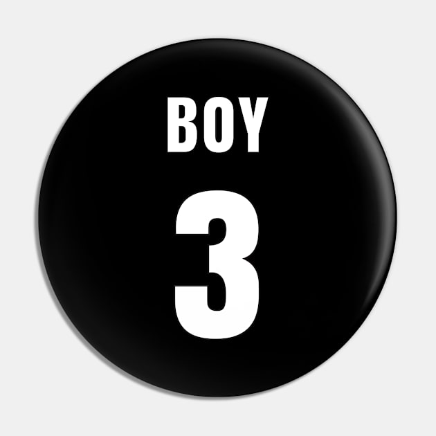 BOY NUMBER 3 FRONT-PRINT Pin by mn9