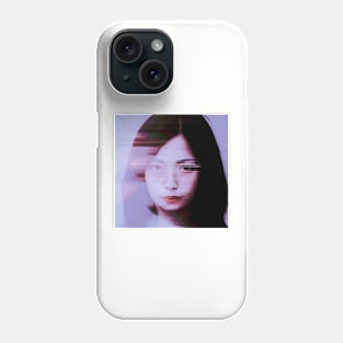 ALL THE MISTAKES Glitch Art Portrait Phone Case