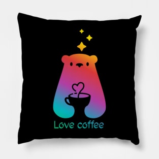 Bear Love coffee Pillow