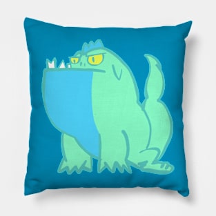 Blue and Turquoise Dinosaur Pillow