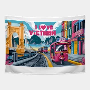 I love Vietnam Tapestry